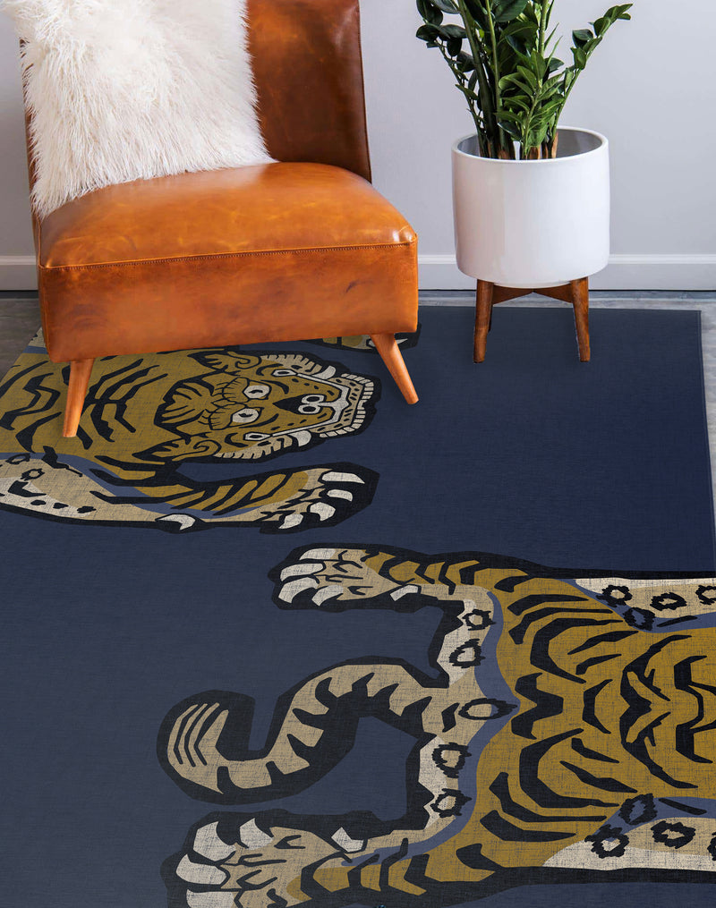 TIBETAN TIGER Area Rug By Kavka Designs