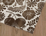 WOODCUT FALL FLOWERS Area Rug By Kavka Designs