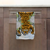 TIBETAN TIGER FLORAL Tea Towel By Kavka Designs