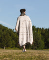 PARSON WHITE & BROWN Woven Throw Blanket with Fringe By Kavka Designs