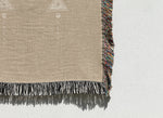 MESA CHAMOIS Woven Throw Blanket with Fringe By Kavka Designs