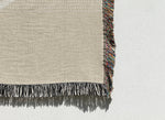 DUTTON NATURAL Woven Throw Blanket with Fringe By Kavka Designs