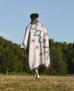 RIP GREY Woven Throw Blanket with Fringe By Kavka Designs