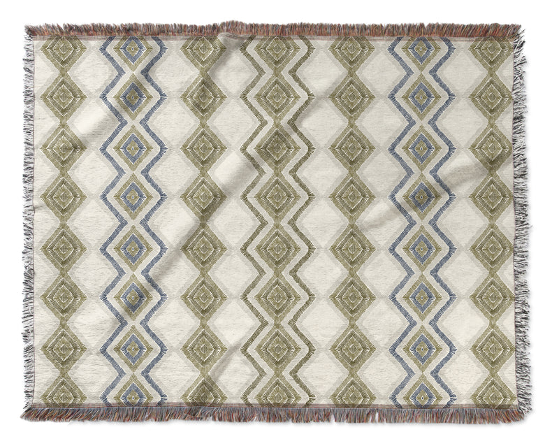 RAFE Woven Throw Blanket with Fringe By Kavka Designs