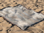 DISTRESSED WROUGHT IRON Woven Throw Blanket with Fringe By Kavka Designs