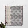 SHADOW TILE Woven Throw Blanket with Fringe By Kavka Designs
