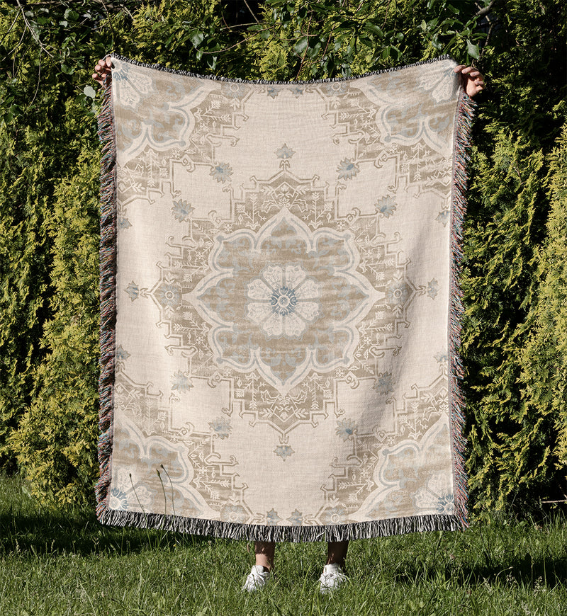 MIA Woven Throw Blanket with Fringe By Kavka Designs