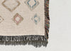 SCATTERED GEMS NATURAL Woven Throw Blanket with Fringe By Kavka Designs