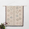 SCATTERED GEMS NATURAL Woven Throw Blanket with Fringe By Kavka Designs