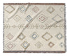 SCATTERED GEMS NATURAL Woven Throw Blanket with Fringe By Kavka Designs